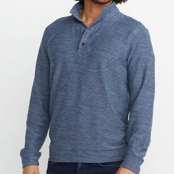 Marine Layer Clayton Pullover Light Blue Heather Size Large - Picture 1 of 8
